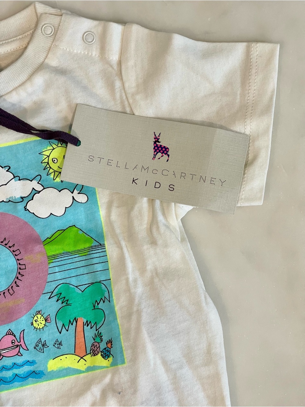 NWT Stella McCartney Kids Rare 2014 Vintage “Record T-shirt”
